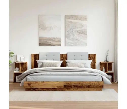 Naktinės Spintelės, 2Vnt., Medienos, 35X35X55cm Mediena Naktinės Spintelės, 2Vnt., Medienos, 35X35X55cm Mediena