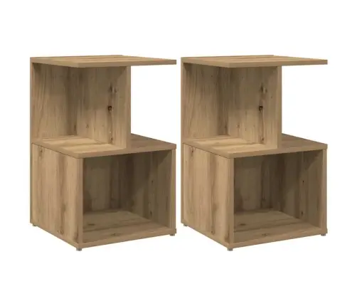 Naktsskapīši 2 Gab Artisan Oak 35X35X55 Cm Engineered Wood Vidaxl