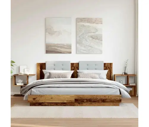 Naktsskapīši 2 Gab Old Wood 50X30X51,5 Cm Engineered Wood Vidaxl