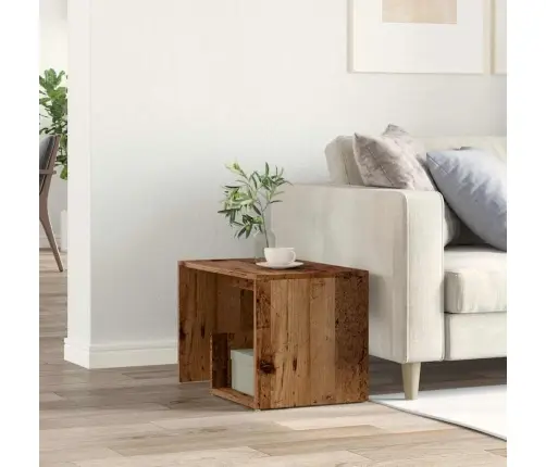 Sānu Galdiņš Old Wood 59X36X38 Cm Engineered Wood Vidaxl