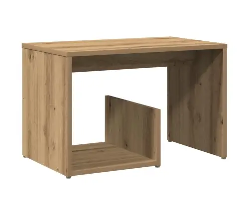 Sānu Galdiņš Artisan Oak 59X36X38 Cm Engineered Wood Vidaxl