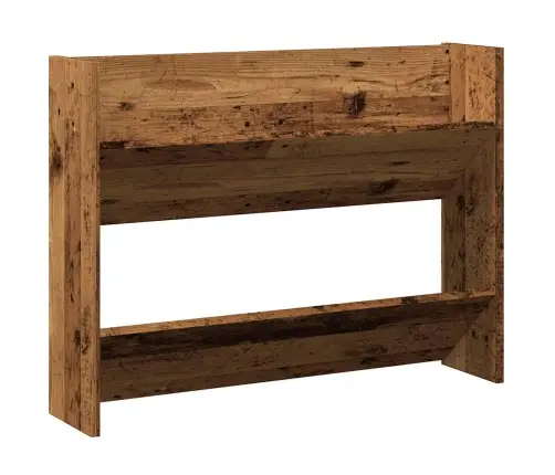 Sienas Apavu Plaukts, Veca Koka, 80X18X60 Cm, Konstruēts Koks Vidaxl