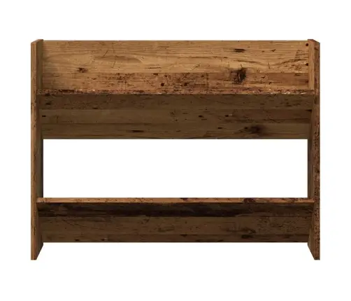 Sienas Apavu Plaukts, Veca Koka, 80X18X60 Cm, Konstruēts Koks Vidaxl