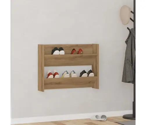 Sieninė Batų Spintelė, Artisano, 80X18X60cm Apdirbta Mediena