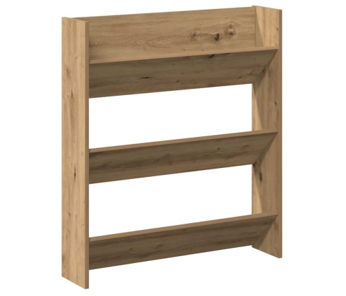 Sienas Apavu Skapis Artisan Oak 80X18X90 Cm Engineered Wood Vidaxl