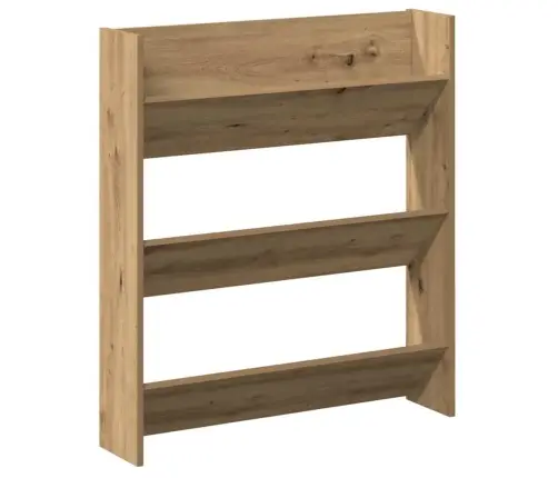 Sienas Apavu Skapis Artisan Oak 80X18X90 Cm Engineered Wood Vidaxl