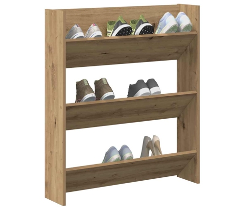 Sienas Apavu Skapis Artisan Oak 80X18X90 Cm Engineered Wood Vidaxl