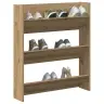 Sienas Apavu Skapis Artisan Oak 80X18X90 Cm Engineered Wood Vidaxl