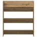 Sienas Apavu Skapis Artisan Oak 80X18X90 Cm Engineered Wood Vidaxl