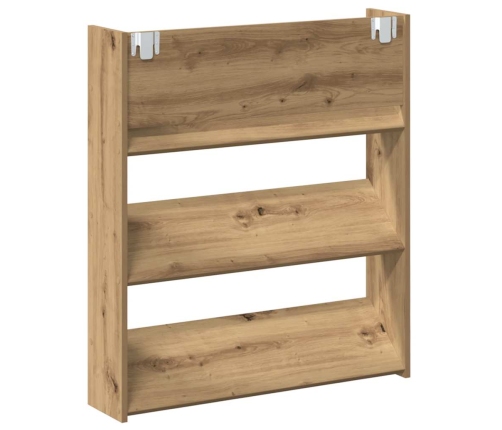 Sienas Apavu Skapis Artisan Oak 80X18X90 Cm Engineered Wood Vidaxl