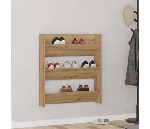 Sienas Apavu Skapis Artisan Oak 80X18X90 Cm Engineered Wood Vidaxl