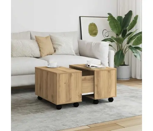 Kafijas Galdiņš, Koka Krāsa, 60X60X38 Cm, Inženierijas Koks Vidaxl