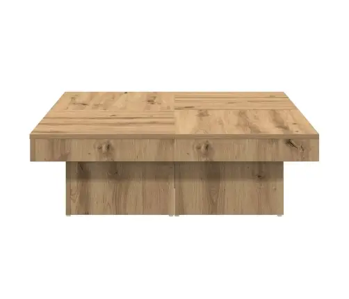 Kafijas Galdiņš Amatnieks Ozolkoka 90X90X28Cm Inženierijas Koks Vidaxl