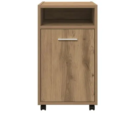 Skapis Ar Riteņiem Artisan Ozols 33X38X60 Cm Inženierijas Koks Vidaxl