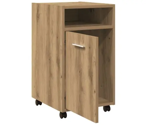 Skapis Ar Riteņiem Artisan Ozols 33X38X60 Cm Inženierijas Koks Vidaxl