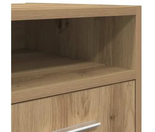 Skapis Ar Riteņiem Artisan Ozols 33X38X60 Cm Inženierijas Koks Vidaxl