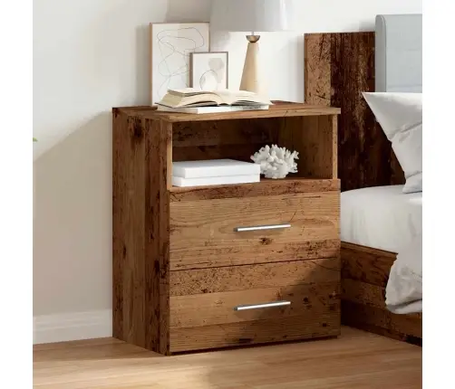Naktsskapītis, Veca Koka, 50X32X60 Cm, Inženierijas Koks Vidaxl