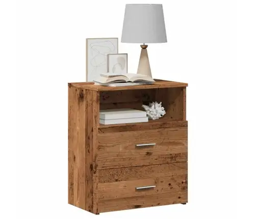 Naktsskapīši, 2 Gab., Veca Koka, 50X32X60 Cm, Inženierijas Koks Vidaxl