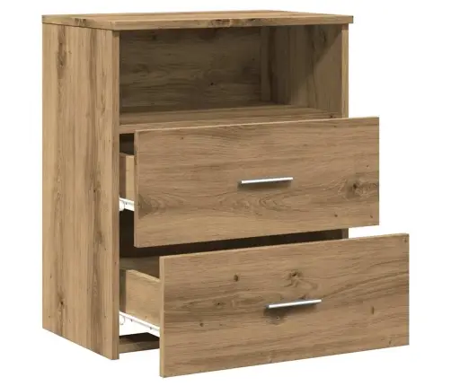 Naktsskapītis, Koka Krāsa, 50X32X60 Cm, Inženierijas Koks Vidaxl