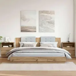 Öökapid 2 Tk Artisan Oak 50X32X60Cm Tehispuit