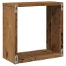 Kuba Formas Sienas Plaukti 2 Gab. 30X15X30 Cm Inženierijas Koks Vidaxl
