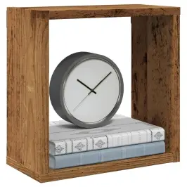 Kuba Formas Sienas Plaukti 2 Gab. 30X15X30 Cm Inženierijas Koks Vidaxl
