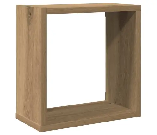 Kuba Formas Sienas Plaukti 6 Gab. 30X15X30 Cm Inženierijas Koks Vidaxl
