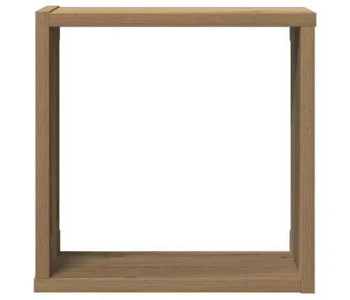 Kuba Formas Sienas Plaukti 6 Gab. 30X15X30 Cm Inženierijas Koks Vidaxl