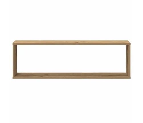 Kuba Formas Sienas Plaukti 2 Gab. 100X15X30Cm Inženierijas Koks Vidaxl