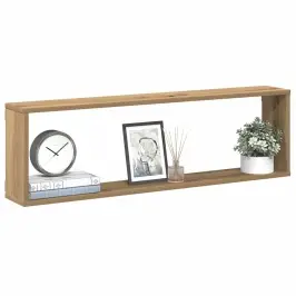 Kuba Formas Sienas Plaukti 2 Gab. 100X15X30Cm Inženierijas Koks Vidaxl