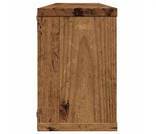 Sienas Kubu Plaukti 2 Gab Old Wood 60X15X23 Cm Engineered Wood Vidaxl