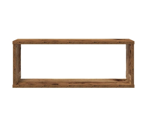 Sienas Plaukti 4 Gab Vecais Koks 60X15X23 Cm Skaidu Plāksne Vidaxl