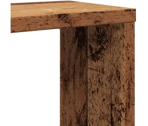 Sienas Kubu Plaukti 6 Gab Old Wood 60X15X23 Cm Engineered Wood Vidaxl