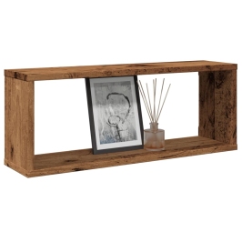 Sienas Kubu Plaukti 6 Gab Old Wood 60X15X23 Cm Engineered Wood Vidaxl