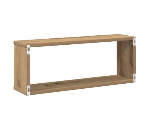 Sienas Kubu Plaukti 2 Gab Artisan Oak 60X15X23 Cm Vidaxl