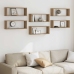 Sienas Kubu Plaukti 6 Gab Artisan Oak 60X15X23 Cm Vidaxl