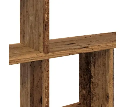 Sienas Plaukts, Veca Koka, 100X18X53 Cm, Inženierijas Koks Vidaxl