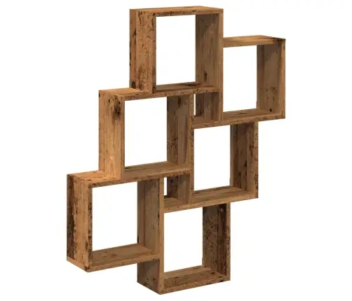 Sienas Plaukts, Veca Koka, 78X15X93 Cm, Skaidu Plāksne Vidaxl