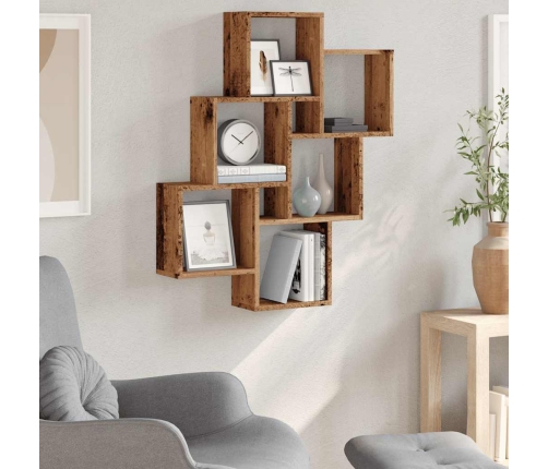 Seinakuubiku Riiul Vana Puit 78X15X93 Cm Engineered Wood