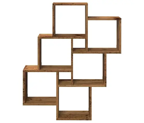 Sienas Plaukts, Veca Koka, 78X15X93 Cm, Skaidu Plāksne Vidaxl