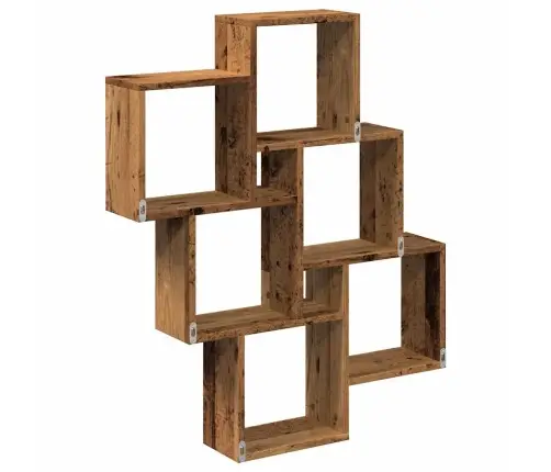 Sienas Plaukts, Veca Koka, 78X15X93 Cm, Skaidu Plāksne Vidaxl