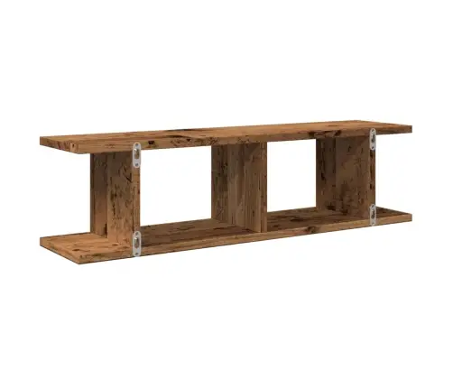 Sieninės Lentynos, 2Vnt., Medienos, 75X18X20cm Mediena