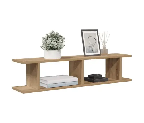 Kuubikukujulised Riiulid 2 Tk Käsitöötamm 90X18X20 Cm Tehispuit