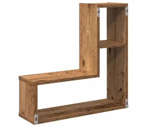 Kuba Formas Sienas Plaukti 2 Gab. 50X15X50 Cm Inženierijas Koks Vidaxl