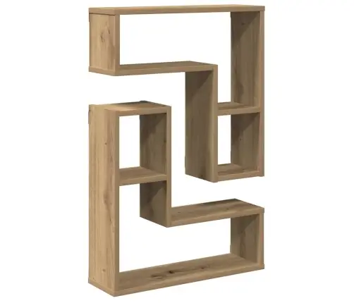 Sienas Kubu Plaukti 2 Gab Amatnieka Ozols 50X15X50 Cm Vidaxl