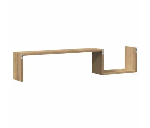 Seinariiulid 2 Tk Artisan Oak 100X15X20 Cm Engineered Wood