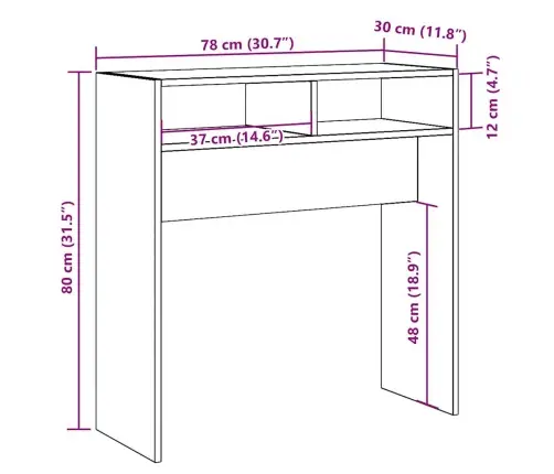 Konsoles Galdiņš, Veca Koka, 78X30X80 Cm, Inženierijas Koks Vidaxl Konsoles Galdiņš, Veca Koka, 78X30X80 Cm, Inženierijas Koks Vidaxl