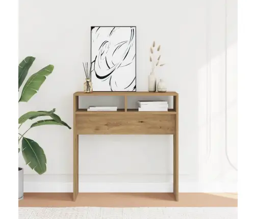 Konsoles Galdiņš, Koka Krāsa, 78X30X80 Cm, Inženierijas Koks Vidaxl