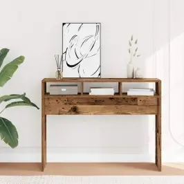 Konsoles Galds, Vecais Koks, 105X30X80 Cm, Skaidu Plāksne Vidaxl