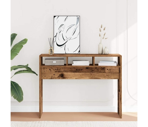 Konsolinis Stalas Senas Medis 105X30X80 Cm Inžinierinė Mediena
